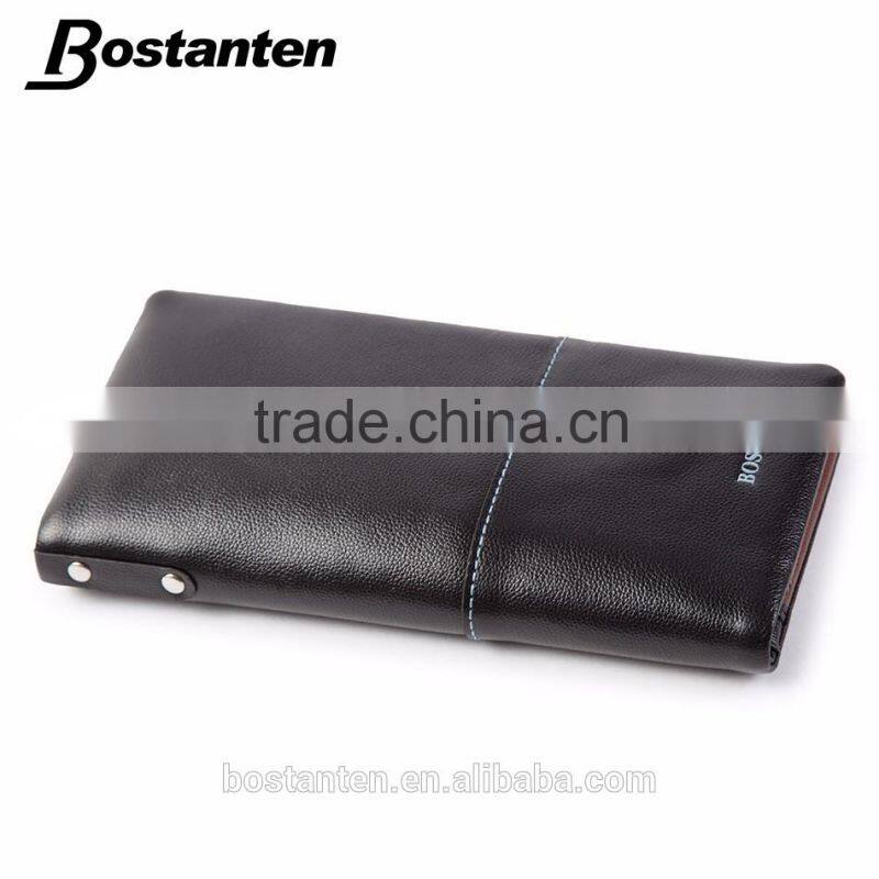 wholesale fashion men wallet money clip leather long purse