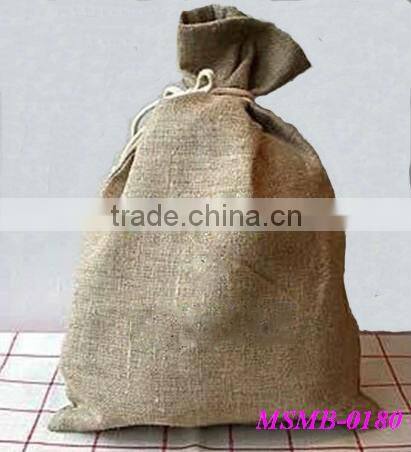 2014 fahsion pure hemp drawstring bags