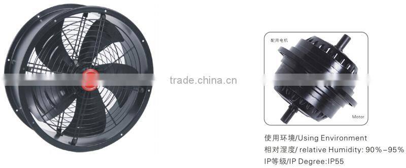 400mm AC tube axial fan wih IP 54