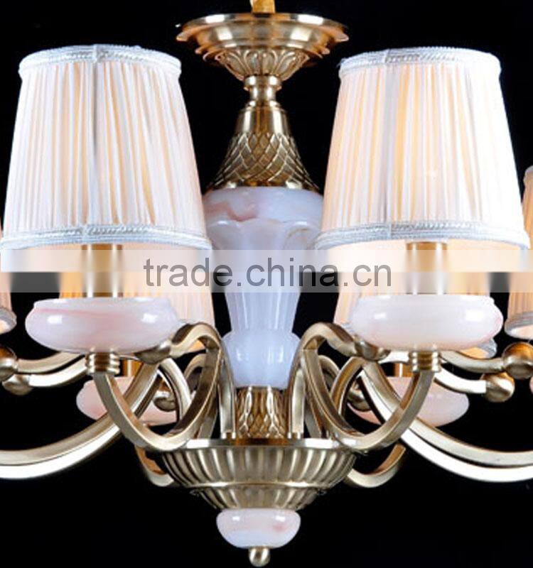 european style marble iron chandeliers Factory price