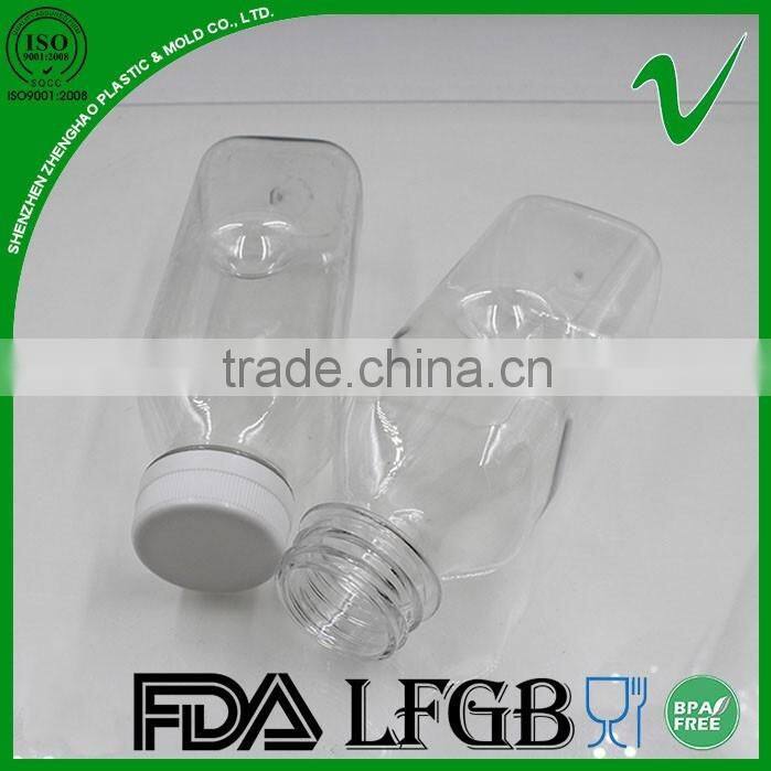 PET square empty 350ml cooking oil plastic bottle with food grade