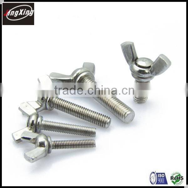 factory price DIN315 Stainless Steel 316 Wing Nuts Bolt Screw