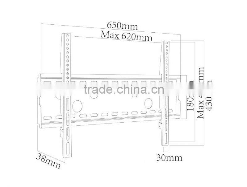 lcd tv wall bracket for 32"-70", wholesale vertically adjustable tv mount