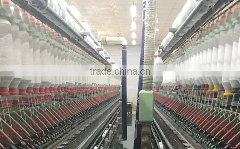 recycled dyed 30/1 100% ring spun polyester yarn manufacturer in china