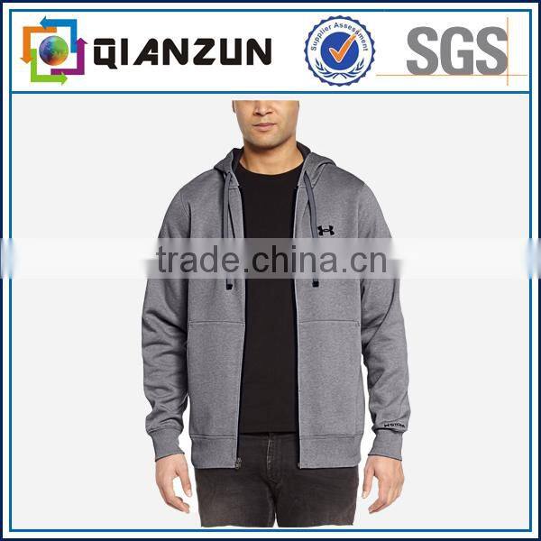 high quality plain cheap black cotton fleece men's hoody