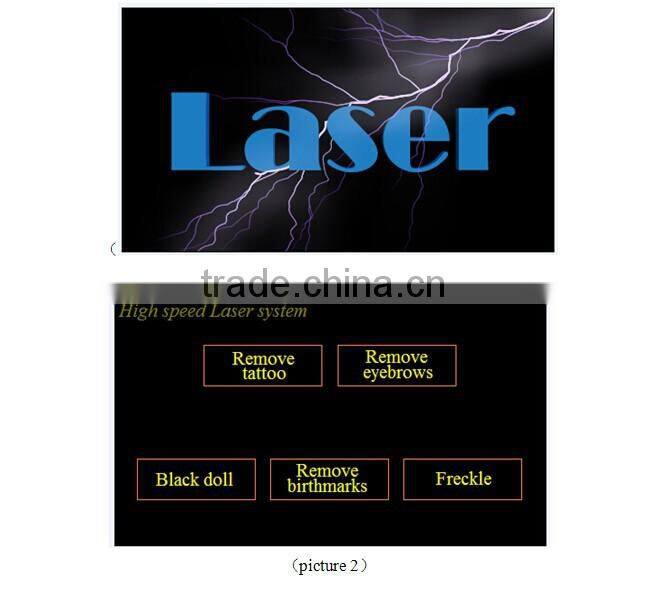 Hot selling beauty decice Laser tattoo removal machine/nd yag laser tattoo remover equipment for tattoo removal, eyebrow remova