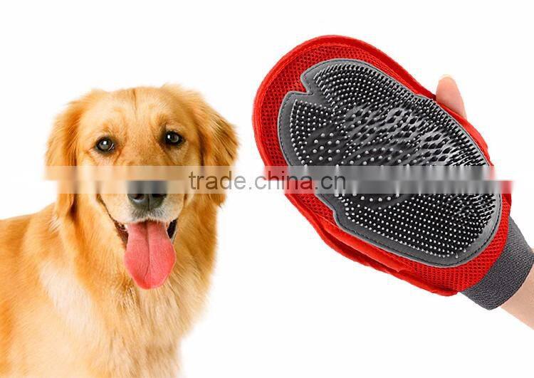 Dog Body Shower Glove True Touch Deshedding Bath Pet Grooming Glove
