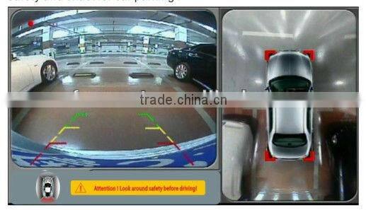 360-Degree bird view car camera recorder