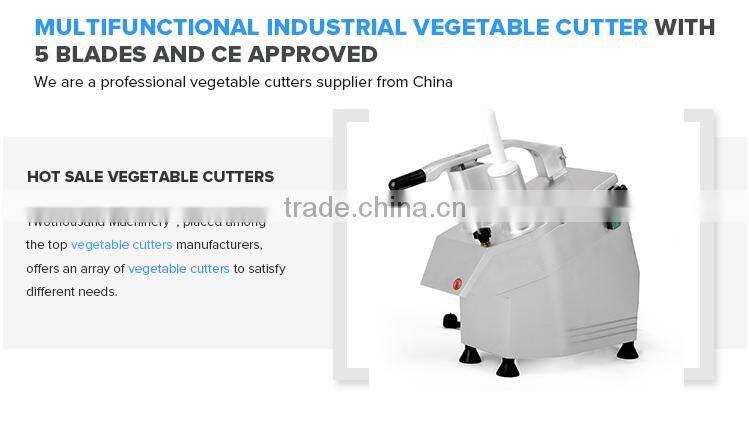 Multifunctional Industrial Vegetable Cutter with 5 Blades and CE Approved