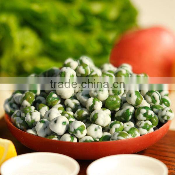 Fried wasabi green peas