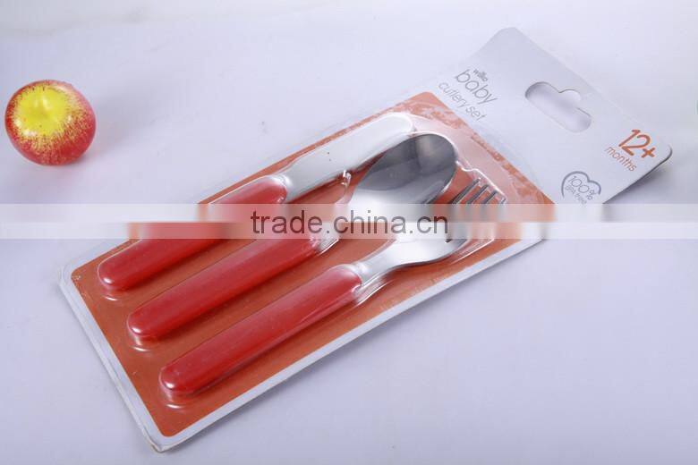 Kids Tableware Knife Fork Spoon Travel Cutlery Set