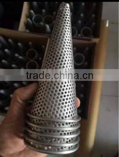 YS stainless steel perforated filter mesh tube/perforated sylinder strainer/perforated pipe strainer