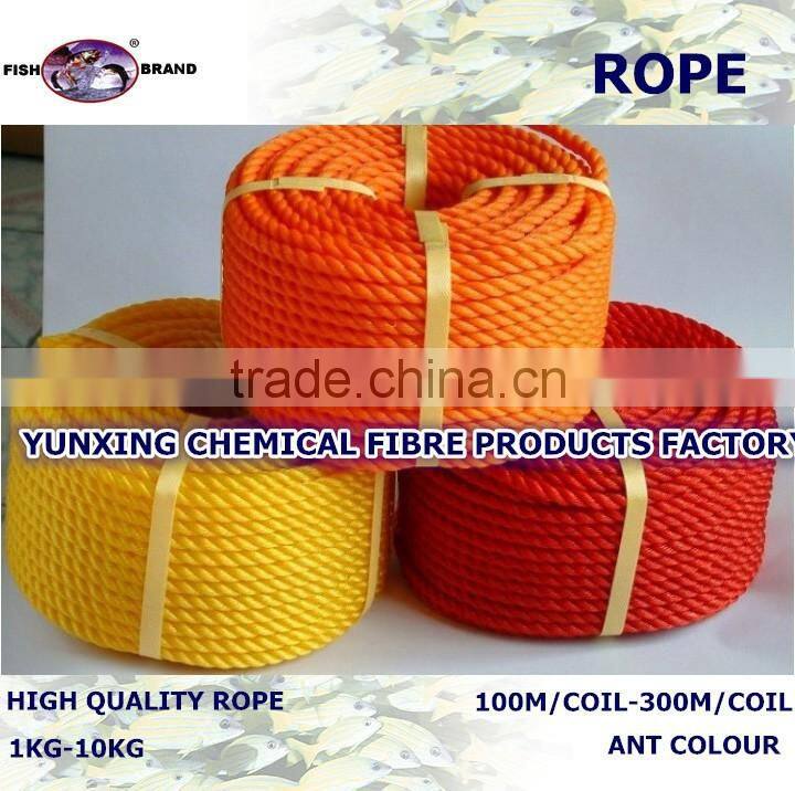 3 strand polypropylene rope