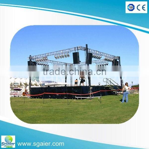 6m Wide Crank Triangular Trussing Mobile DJ Lighting Truss System