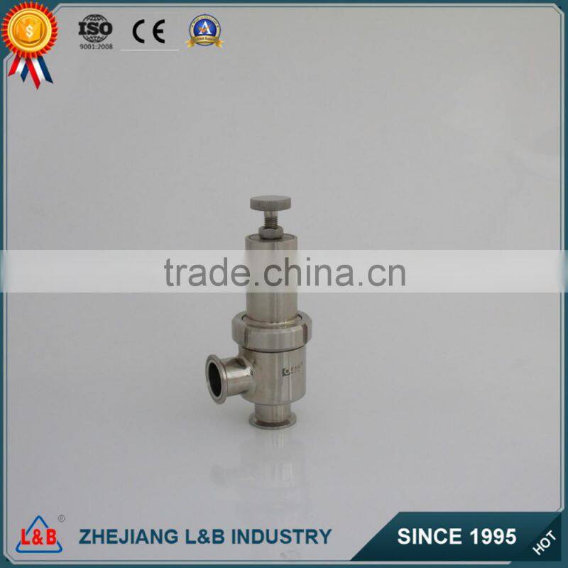 B22W stainless steel tri-clamped safety vavle