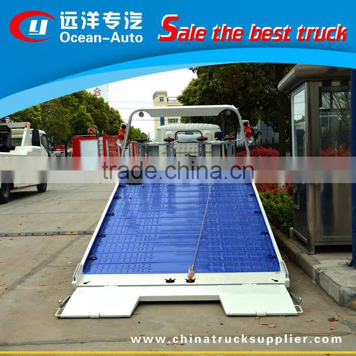 DFAC low price 4 ton tilt tray wrecker tow trucks for sale