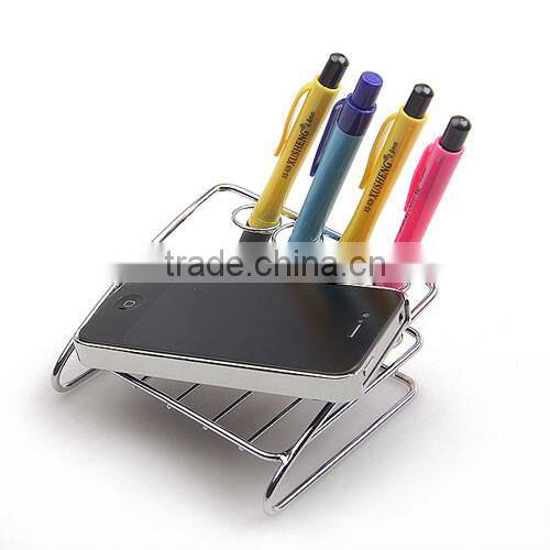 multifunctional iron storage rack shelf plated metal toothbruth pen storage rack holder