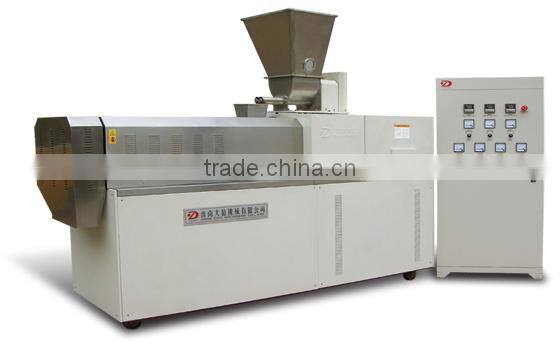 stainless steel double-screw corn flakes breakfast cereal extruder machinery
