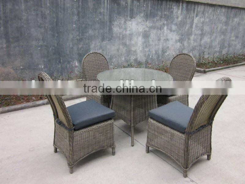 PE rattan garden table set