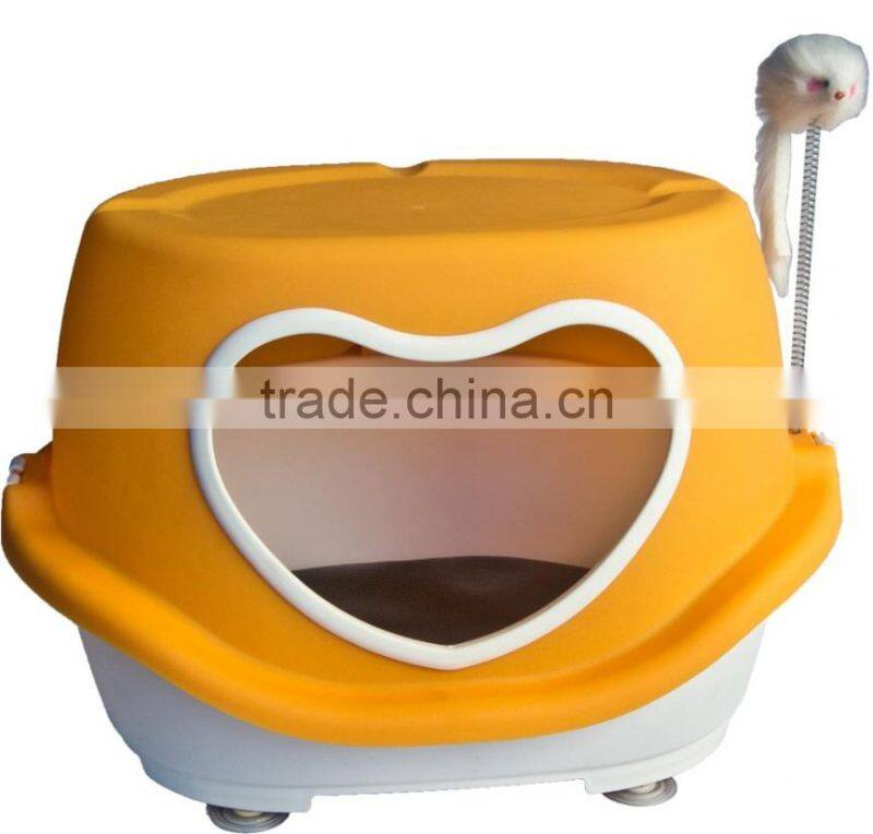 Cat house / Plastic Cat house with mouse / Cat house with chuck
