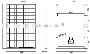 Shanghai made 50W poly silicon solar panel popular in Vietnam