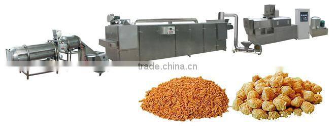 Automatic soya /textured protein food making machine/soyabean protein processing line/vegetable /textured/