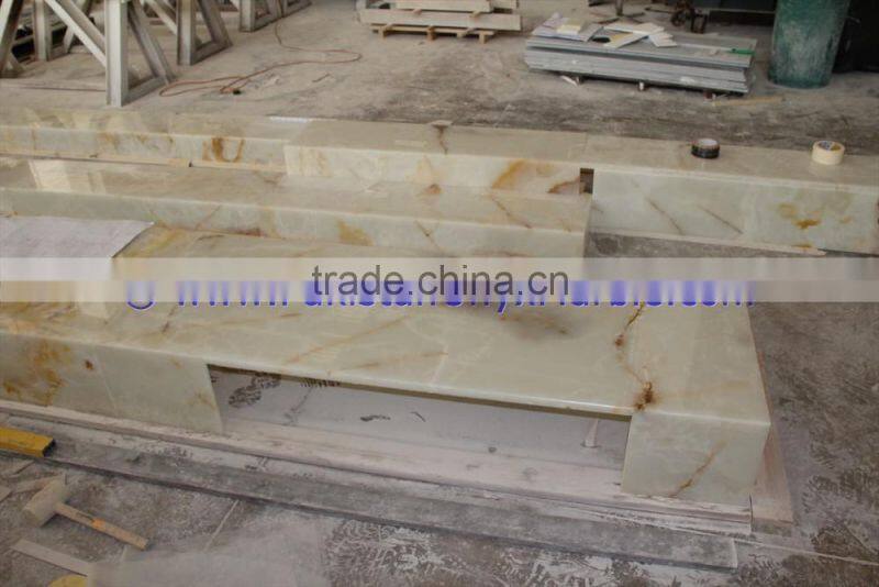 CUSTOM DESIGN Top Quality ONYX STAIR STEPS ONYX TREADS AND RISERS COLLECTION