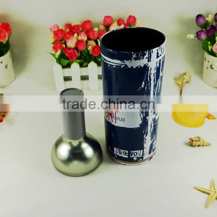 manufacture wine screw top round tin cans