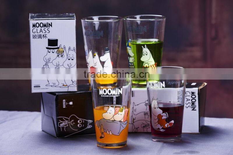 470ml clear glass cups glass beverage cup