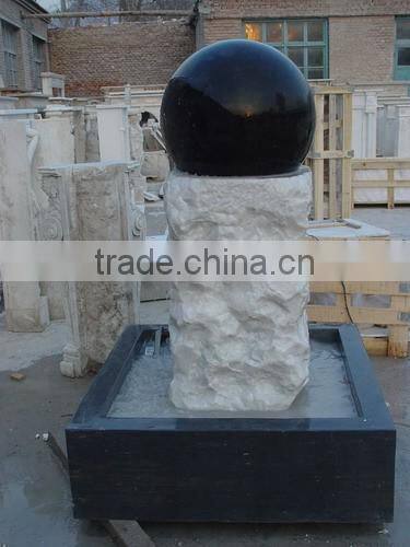 Outdoor rolling marble ball water fountain for sale