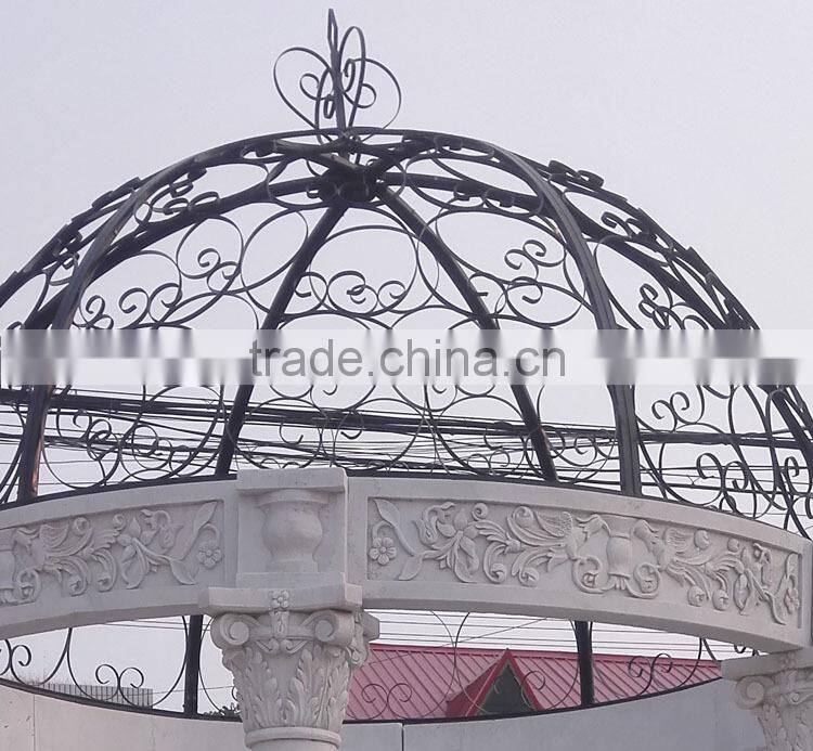 Garden Decoration Stone Marble Pavilion Gazebo