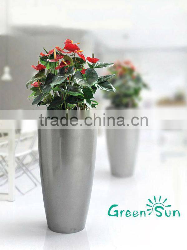 Plastic flower planter pots for home and garden