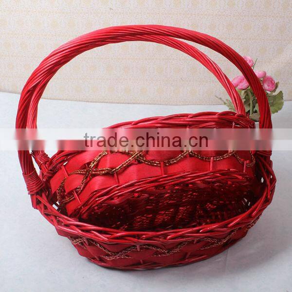 new arrival 100% handmade wicker fruit basket for sale