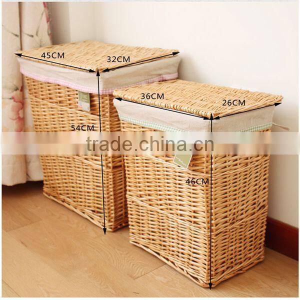 Wholesale cheap handmade willow corner storage basket