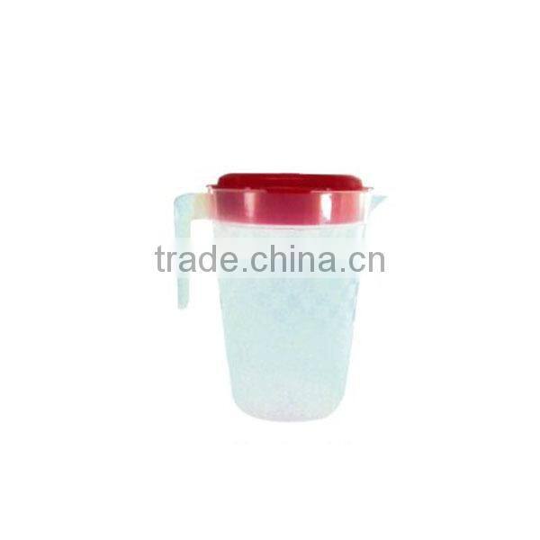Plastic water pitcher with lid