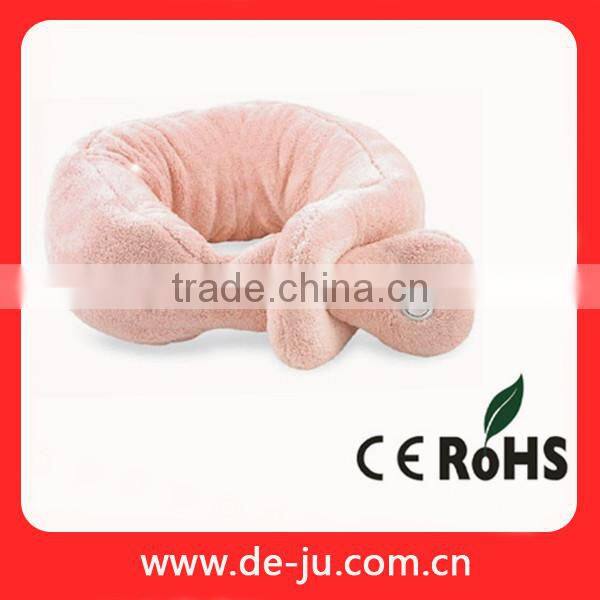 Wholesale Car Soft Red Coat Vibration Neck Massage Pillow