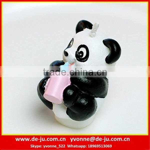 Lovely Animal Panda With Milk Feeder Decorative Candles Wholesale