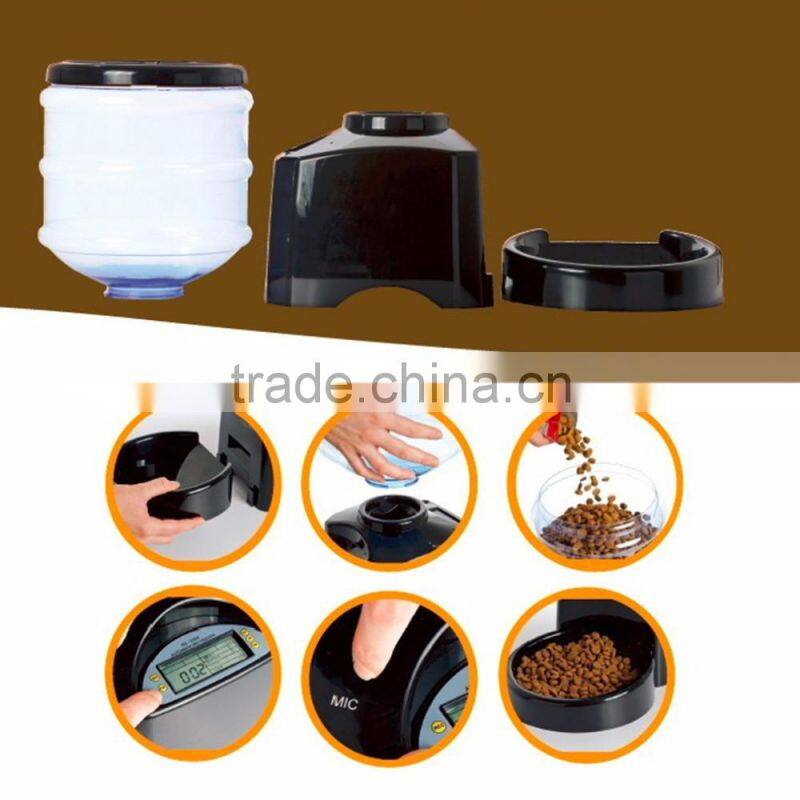 Factory Hot-selling Cat/Dog Automatic Programmable Pet Feeder, Medium Capacity 5.5L Automatic Pet Feeder With LCD Screen Display