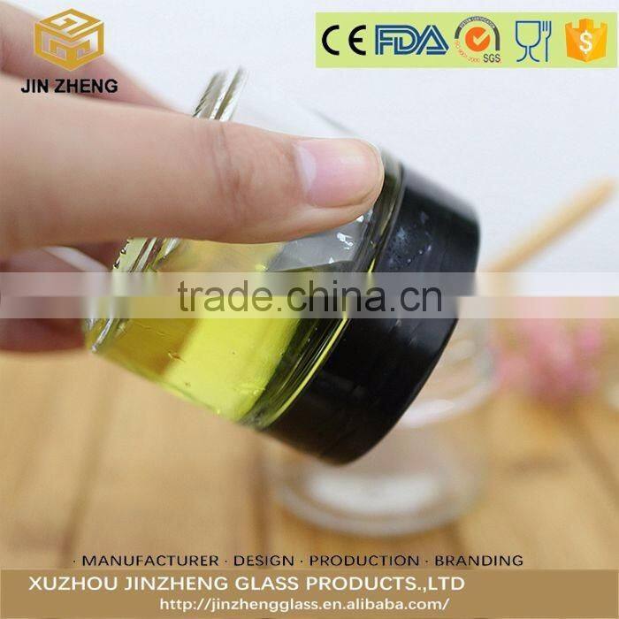 Home use 100ml food grade honey glass container with lid