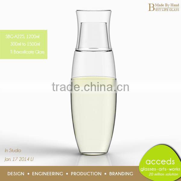 Private Label Big Milk Glass Mug with Lid And Handle