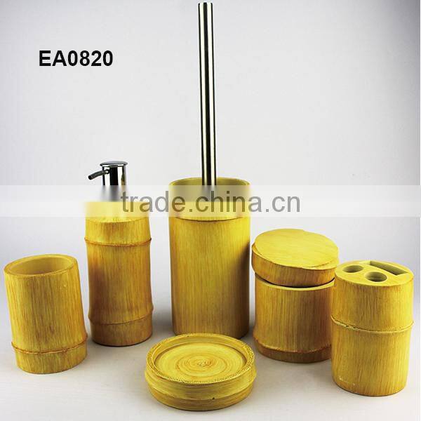 Blue novel polyresin skin care kotion bottle designed for shower gel bathrom decoration