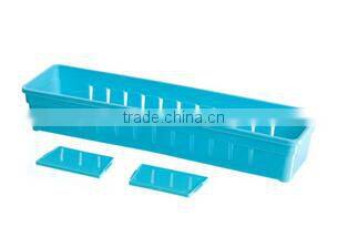 Fashion 3 Lattices Sundries Plastic Divided Storage Box/DIY Storage Box