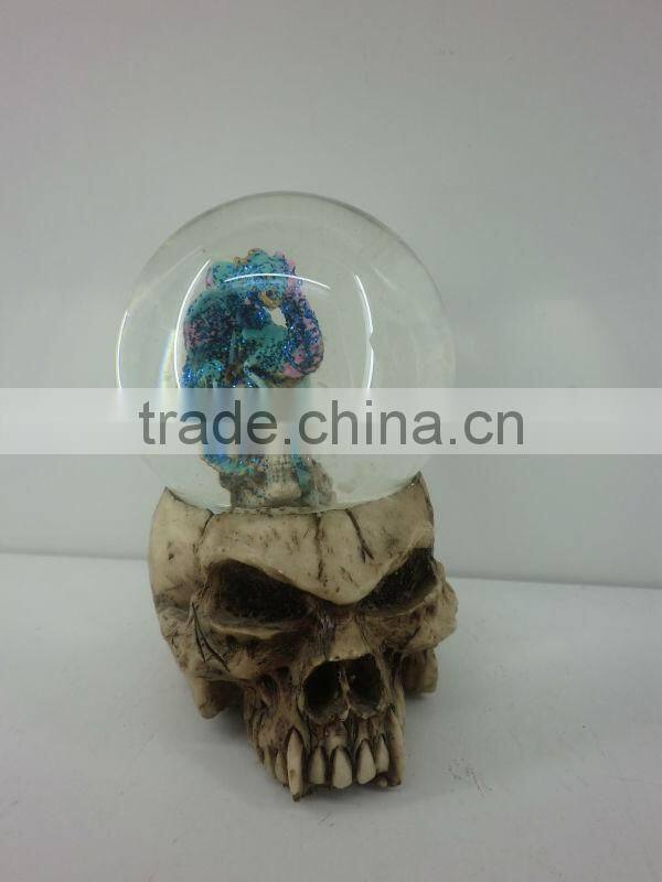 promotion gifts skull and dragon tourist souvenir water ball