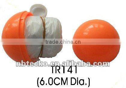 plastic ball with raincoat for outdoor