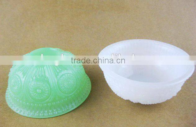 glass bowl, Jade - like glass bowl
