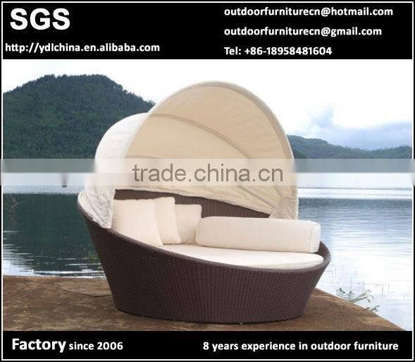 aluminium and PE rattan woven outdoor furniture