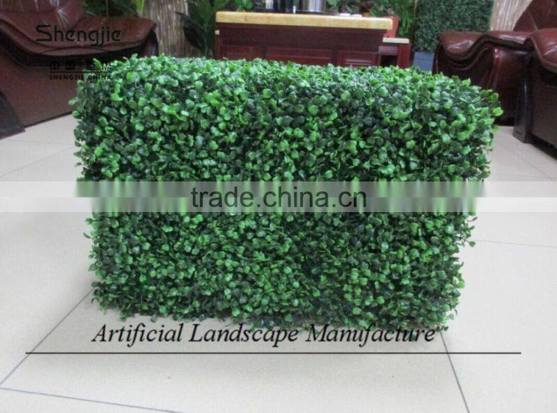 Indoor artificial plastic boxwood hedge for decoration