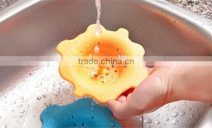 Flower design kitchen/bathroom sink strainer