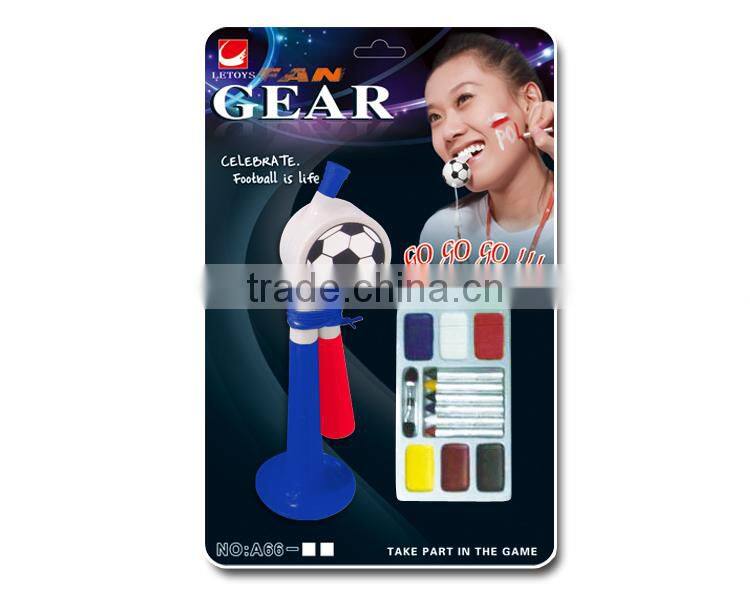 Multi-color Celebrate Football Face Paint With Horn