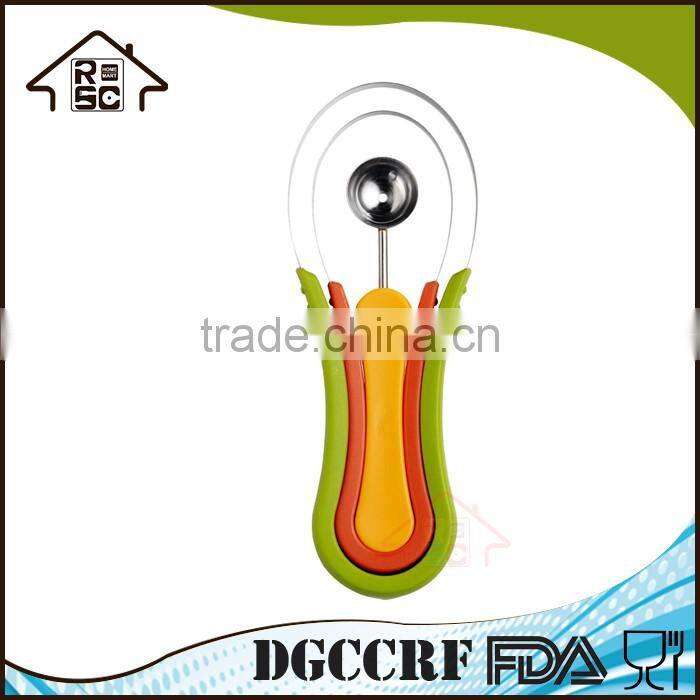 NBRSC Multi-use Stainless Steel Scoop Troop Melon Baller and Fruit Scoop Set